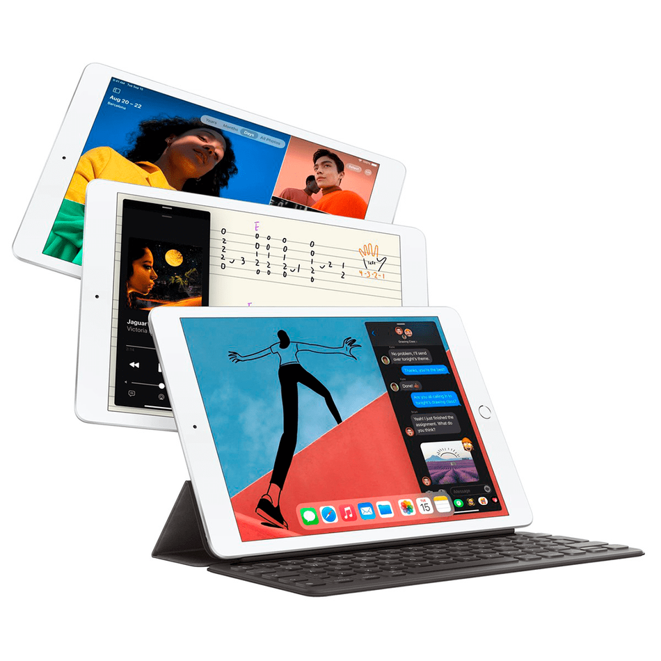 Apple iPad 8 10.2" Wi-Fi+Cellular 2020 128Gb Silver (MYMM2, MYN82)