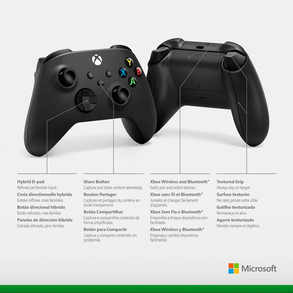 Геймпад бездротовий Microsoft Xbox Series X | S Wireless Controller with Bluetooth (Carbon Black)